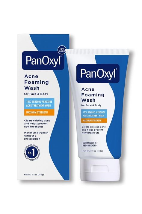 Maximum strength formula contains 10% Benzoyl peroxide Highest over the counter Benzoyl peroxide wash available Maximum strength, antimicrobial foaming wash kills acne-causing bacteria on contact and lifts dirt from pores for a fresher, clearer you. Works to clean and unclog pores on face, chest and back Clears existing acne and helps prevent new blemishes from forming Unclog Pores On Face, Panoxyl Acne Foaming Wash, Pores On Face, Benzoyl Peroxide Wash, Body Foam, Body Acne, Benzoyl Peroxide, Unclog Pores, Dermatologist Recommended