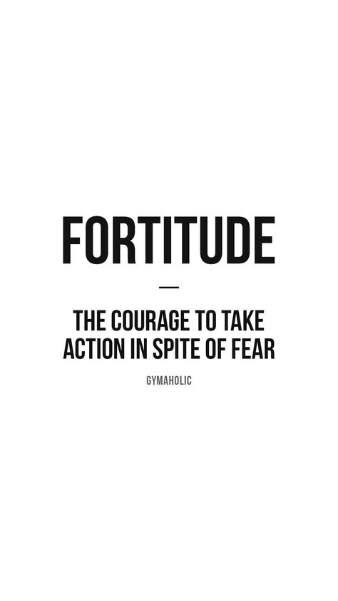 The courage to take action in spite of fear. Food Blender, Gym Quotes, Personal Development Quotes, Quotes Wisdom, Fitness App, Rare Words, Study Motivation Quotes, Fitness Motivation Quotes, Stay Motivated