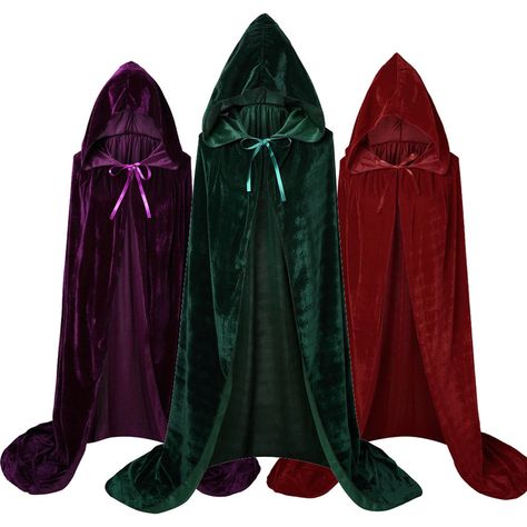 Cloak Burnout Velvet Dark Blue Cape Fairytale Fantasy Witch - Etsy Hermanas Sanderson, Witch Cloak, Hocus Pocus Costume, Winifred Sanderson, Hocus Pocus 2, Hocus Pocus Witches, Family Christmas Outfits, Cape Costume, Sanderson Sisters