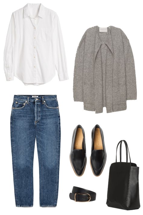 My Fall 2018 Capsule Wardrobe - Emily Lightly Minimalisticky Chic, Grey Mom Jeans, Casual Chic Winter, Mom Outfits Fall, Minimalist Moda, Capsule Wardrobe Ideas, Athleisure Trend, Minimalist Capsule Wardrobe, Wardrobe Capsule