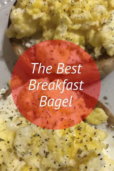 A great recipe for a breakfast bagel with cream cheese and eggs- seasoned with adobo sauce! So delicious! Egg And Cream Cheese Bagel, Egg Cream Cheese, Eggs Over Medium, Cream Cheese Bagel, Bagel With Cream Cheese, Egg Cream, Plain Bagel, Cheese Bagels, Adobo Seasoning