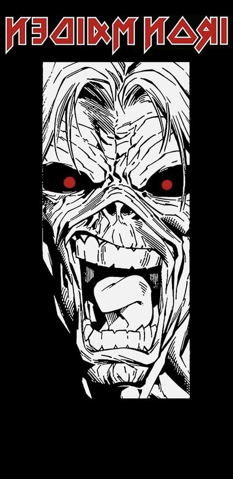 Metal Drawing Music, Ironmaiden Wallpaper, Heavy Metal Aesthetic Wallpaper, Metal Music Wallpapers, Heavy Metal Wallpaper, Iron Maiden Art, Heavy Metal Poster, Eddie Iron Maiden, Iron Maiden Tattoo