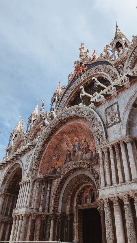 St Marks Basilica Venice Italy, Saint Mark's Basilica, Europe Trips, Rome Trip, Saint Mark, Italian Architecture, The Finger Lakes, Adirondack Mountains, The Adirondacks