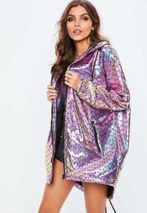 Rainy day summer outfit  Purple Mermaid Metallic Rain Coat #mermaid #unicorn #summer Yellow Raincoat Outfit, Rainy Day Summer Outfits, Purple Rain Coat, Raincoat Outfit, Color Explosion, Long Rain Coat, North Face Rain Jacket, Purple Mermaid, Wardrobe Wishlist