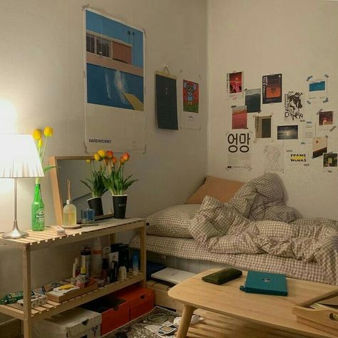 not mine Uni Room, Future Room, Indie Room, Minimalist Room, Pretty Room, Aesthetic Rooms, Room Stuff, Cozy Room, Room Ideas Bedroom