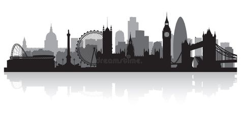 London England city skyline silhouette. London city skyline silhouette background vector illustration royalty free illustration London Skyline Silhouette, London City Skyline, London Wallpaper, City Skyline Silhouette, Skyline Silhouette, City Silhouette, London Skyline, Things To Do In London, London Instagram