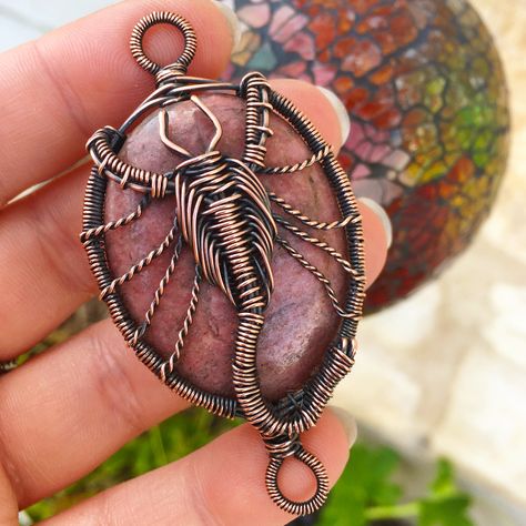 Wire scorpion pendant Wire Scorpion Diy, Wire Scorpion, Wire Wrapped Animal Pendants, Scorpion Ring, Scorpion Wire Wrap, Wire Wrapped Dragon Pendant, Wrapping Stones, Wire Wrapped Copper Amulet Jewelry, Copper Wire Jewelry