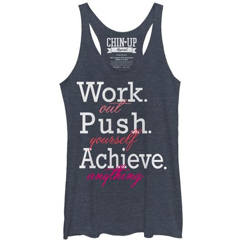 Pe Teachers, Fitness Gadgets, Top Reads, Push Yourself, T Shirt Company, Cute Shirt Designs, Graphic Tank Tops, Workout Attire, Chin Up