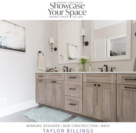 Taylor Billings from WS Design in Toledo, Ohio is our winner in the new Showcase Your Space contest category, Best New Construction Bath. It was love at first sight for Taylor. She used DT24 Duraform Drift cabinets to make this homeownerâs vision a reality. Learn more in todayâs blog! @wsdesignkitchenbathstudio #waypointlivingspaces #kitchencabinets #bathroomcabinets #bathroomremodel #bathroomdesign #bathroominspiration #bathroomrenovation #bathroomstyle #showcaseyourspace