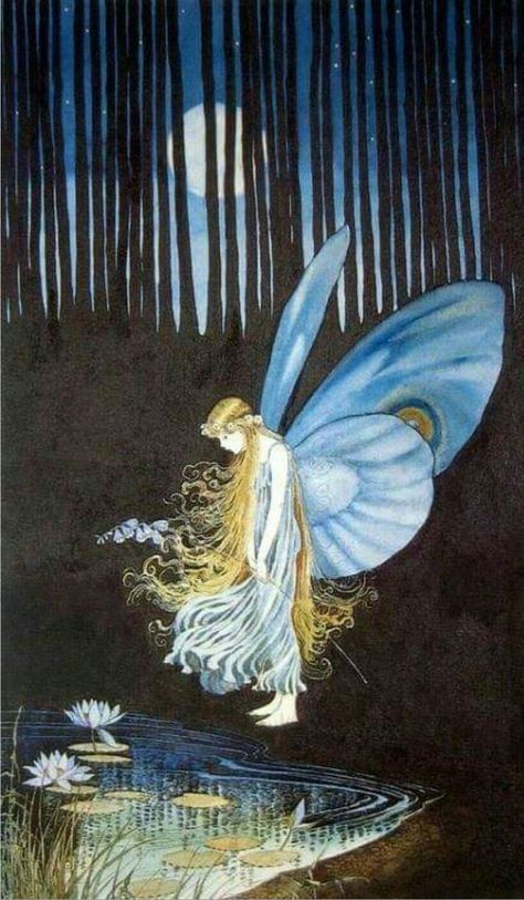 Ida Rentoul Outhwaite, Fairy Illustration, Vintage Fairies, Fairies Elves, Fairy Magic, Alphonse Mucha, Fairytale Art, Fairy Angel, Fairy Art