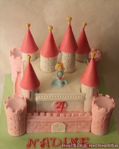 Princess Castle Cake By sherox on CakeCentral.com Palace Cake, Princess Castle Cake, Princess Palace, Girly Cakes, Castle Cake, Childrens Birthday Cakes, Princess Castle, Cakes For Boys, 3rd Birthday Parties