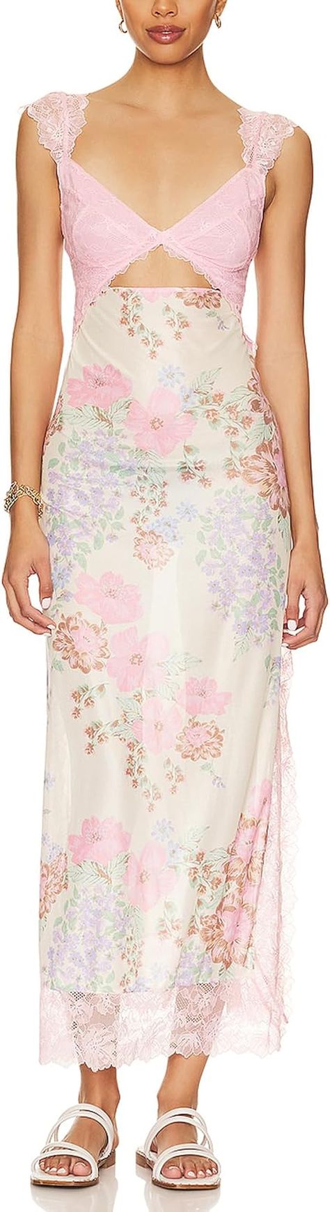 Summer Maxi Dress Floral, Dress Amazon, Truro, Long Bodycon Dress, Bodycon Maxi Dresses, Maxi Slip Dress, Split Dress, Backless Maxi Dresses, Lace Patchwork