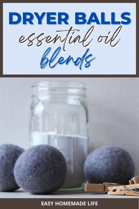 Essential Oils For Dryer Balls, Dryer Balls Essential Oils, Homemade Dryer Balls, Homemade Dryer Sheets, Peppermint Spray, Essential Oils For Laundry, Essential Oil Spray Recipes, Essential Oil Mixtures, Young Living Oils Recipes