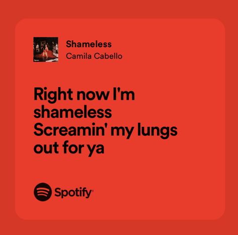 Shameless Camila Cabello Lyrics, Hsr Oc, Lyrics Spotify, Spotify Lyrics, Lyric Quotes, Music Quotes, Song Lyrics, Songs, Collage