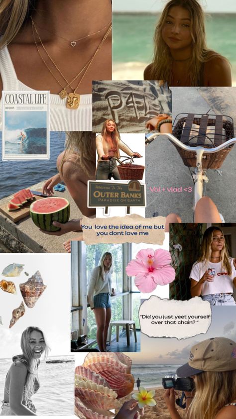 Sarah Cameron aesthetic Outer banks, summer girl Sarah Cameron Aesthetic, Outer Banks Summer, Cameron Aesthetic, Banks Icon, Read It And Weep, Outer Banks Style, Sarah Cameron, Outer Banks Beach, You Dont Love Me