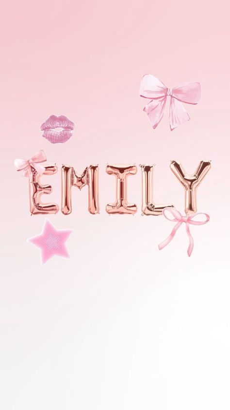 Pink coquette Emily collage Emily Name, Pink Coquette, Collage, Pink