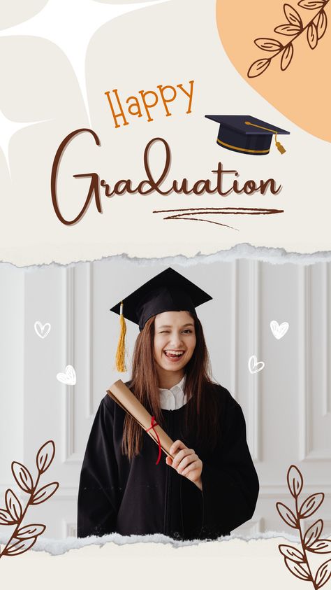 Graduation Instagram Story, Graduation Instagram, Insta Story Template, Template Graduation, Font Combos, Using Canva, Free Stories, Create Your Story, Professional Fonts