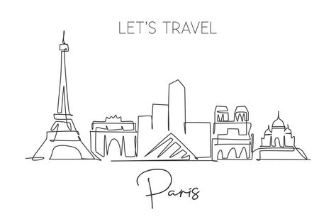 Nova Tattoo, Paris Drawing, Skyline Tattoo, Spade Tattoo, Skyline Drawing, Travel Doodles, Paris Tattoo, Travel Clipart, Best Holiday Destinations