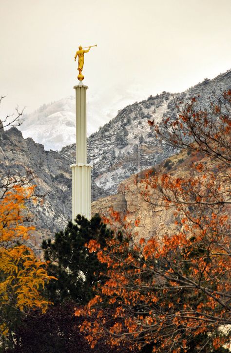 Lds Temples In The Fall, Lds Fall Wallpaper, Lds Temple Wallpaper Fall, Lds Iphone Wallpaper, Lds Wallpaper, Lds Aesthetic, Temples Lds, Utah Fall, Angel Moroni