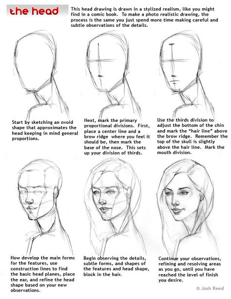 How to Draw a Face - 25 Step by Step Drawings and Video Tutorials | Read full article: http://webneel.com/how-draw-faces-drawings | more http://webneel.com/drawings | Follow us www.pinterest.com/webneel رسم كاريكاتير, Face Proportions, Draw Realistic, 얼굴 드로잉, Drawing Hair, Portrait Sketch, 얼굴 그리기, Winter Watercolor, Drawing Faces