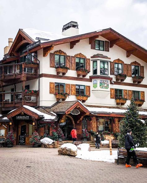 Bavaria In Vail, Colorado - A European Ski Weekend At German Vail Village Vail Colorado Winter, Alpine Hotel, Ski Trip Packing, Ski Weekend, Vail Ski Resort, European Winter, Vail Skiing, Ski Village, Ski Hotel