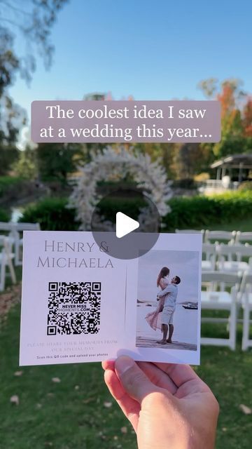 Never Miss Moments | Online QR Code Galleries on Instagram: "One of the best ways to capture more photos and videos from your special day is via a QR code linked to your online gallery 🤩  An online gallery gives all your friends and family the opportunity to upload all the memories they take on their phones directly to your hosting page, free for you to download and enjoy.  This cheap and easy wedding hack is a MUST for all upcoming couples 😍😍  #NeverMissMoments #WeddingqrGallery #WeddingQrCode #QrCodeWedding #weddinghacks #2024weddingtrends #QRCodeGallery #coolweddingideas #weddingideas #qrcodeforwedding #weddingqrcodegallery #qrGallery #qrCodeSharing #WeddingPhotography #EventQRCode #qrcodememories" Wedding Qr Code For Photos, Qr Code For Wedding Photos, Wedding Puns, Wedding Qr Code, Friends Collage, Easy Wedding, Party Pictures, Capture Photo, Wedding Images