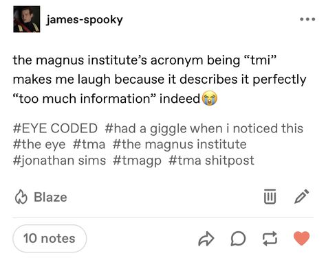 tma | the magnus archives | @james-spooky on tumblr Magnus Archives Avatars, The Spiral Tma Aesthetic, The Magnus Archives Pfp, Sasha James The Magnus Archives, Jmart Tma, Terminal Velocity Tma, The Magnus Archives Martin X Jon, Fictional Podcasts, The Beholding Magnus Archives