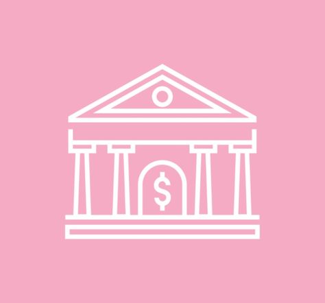 Pink Bank Icon, High Bank Account Balance, Ipad Organization, Bank Icon, Pink Homescreen, Apple Aesthetic, Money Logo, Cash Counter, Banks Icon