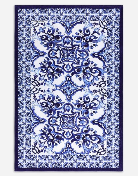 Majolica-print terrycloth beach towel Mood Board Fashion Inspiration, Majolica Print, India Wedding, Blue Palette, Famous Designer, Blue Towels, Pattern Images, Mood Board Fashion, Famous Designers