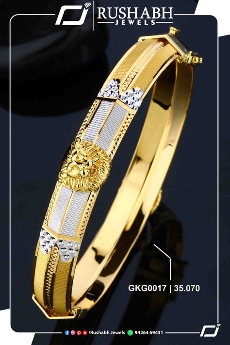 Kadiyam For Men Gold Indian, Kadiyam For Men Gold With Weight, Men Bangle Gold Indian, Men Kadiyam Gold Indian, Jents Kada Gold Design, Men Gold Bracelet Design Indian, Gents Kadiyam Designs, Antique Kada Designs Gold For Men, Boys Kada Design Gold