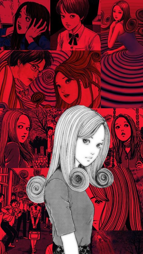 Uzumaki Wallpaper Junji Ito, Uzumaki Kirie, Kirie Uzumaki, Junji Ito Wallpaper, Kirie Goshima, Uzumaki Wallpaper, Ito Junji, Anime Horror, Punk Wallpaper