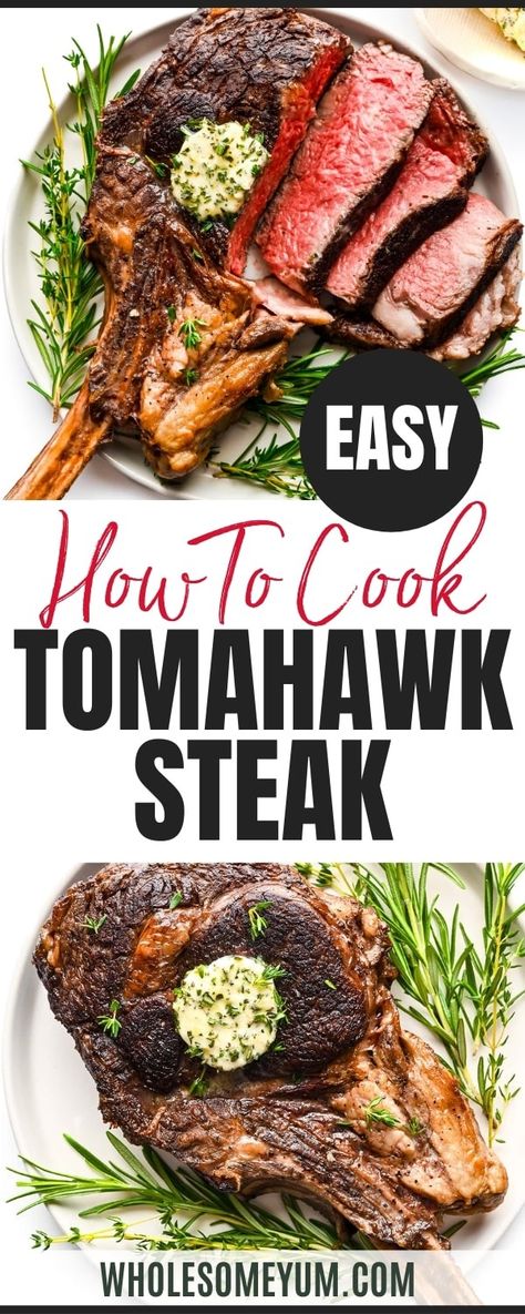 How To Cook A Tomahawk Steak - Wholesome Yum Grilled Tomahawk Steak, Tomahawk Steak Recipe, Best Grilled Steak, Tomahawk Steak, Grilled Steak Recipes, Steak Recipe, How To Grill Steak, Steak Dinner, Fall Dinner