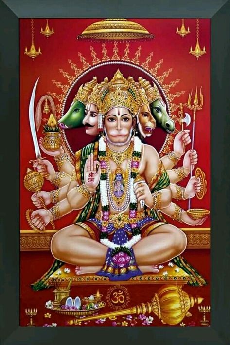 5 Mukhi Hanuman Ji, Panchamukhi Hanuman Hd Wallpapers, Hanuman Quotes, Panchamukhi Hanuman, Vastu Sastra, Jay Bajrangbali, Gods Wallpaper, God Mantra, Panchmukhi Hanuman