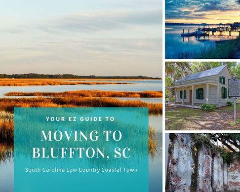 Learn more about Bluffton, SC with our guide to living in Bluffton that will give you information on cost of living, real estate, attractions, and much more Bluffton Sc, Rose Hill, New River, Cost Of Living, Coastal Towns, Low Country, Holiday Inn, Country Living, Public Transport