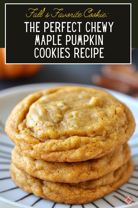 Craving the flavors of fall? 🍂 These chewy maple pumpkin cookies are the perfect autumn treat! With warm spices, rich maple syrup, and tender pumpkin, these cookies capture the essence of the season in every bite. Learn how to master the perfect texture! Chewy Maple Pumpkin Cookies, Nestle Pumpkin Spice Morsels Recipes, Maple Spice Cookies, Brown Butter Maple Pumpkin Cookies, Chewy Maple Cookies, Pumpkin Maple Cookies, Pumpkin Cinnamon Crumble Cookies, Fall Cookie Recipes Autumn, Autumn Cookies Recipes