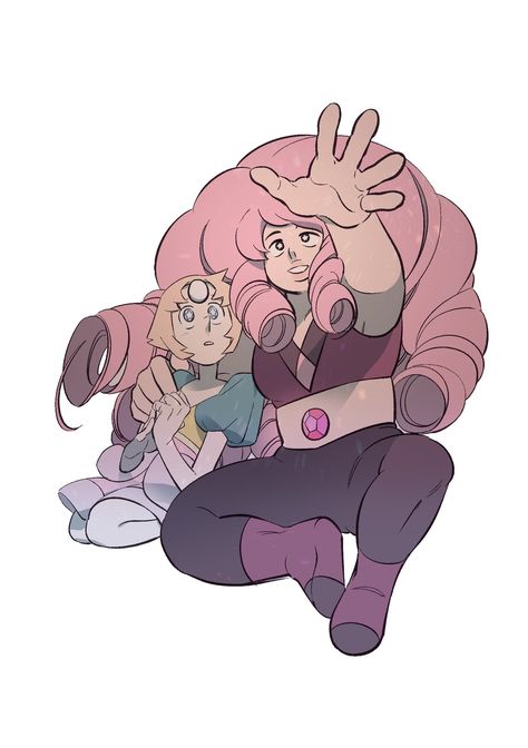 Past rose and pearl (SPOILER) Pearl Fanart, Rose Quartz Steven Universe, Perla Steven Universe, Steven Universe Ships, Steven Uni, Pearl Steven Universe, Pearl Steven, Steven Universe Characters, Steven Universe Gem