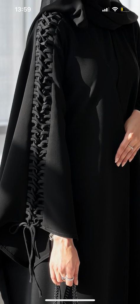 Chiffon Abaya Designs, Formal Hijab Outfit Classy, Burka Design Dubai, Fancy Abaya Designs, Black Abaya Fashion, Abaya Fashion Black, Burkha Designs Black, New Abaya Design, New Abaya Designs