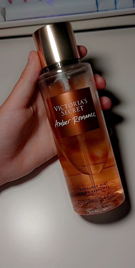 Victors Secret, Victoria Secret Perfume Body Spray, Victoria's Secret Aesthetic, Amber Romance, Secret Aesthetic, Perfume Body Spray, Pinterest Life, Body Splash, Victoria Secret Perfume