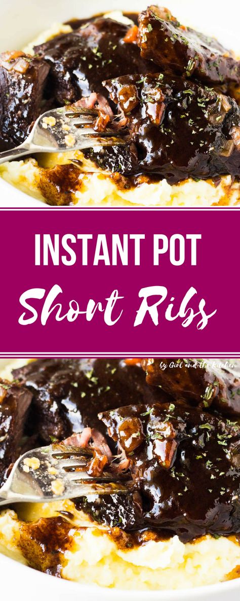 Instant Pot Short Ribs, Balsamic Sauce, Short Ribs Recipe, Ribs Recipe, Instant Pot Recipes Chicken, Beef Short Ribs, Easy Instant Pot Recipes, Instapot Recipes, Instant Pot Pressure Cooker