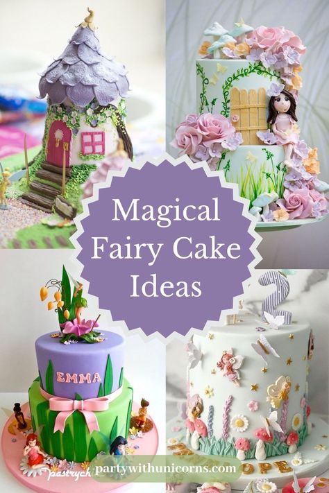 Pirate Fairy Cake, Fairy Cake Ideas, Fairy Garden Birthday Cake, Fairy Princess Cake, Fairy House Cake, Garden Birthday Cake, Woodland Fairy Birthday, Fairy Garden Cake, Fairy Birthday Cake