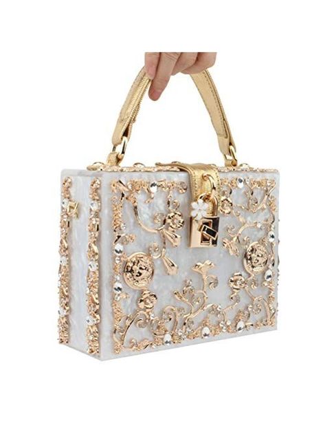 This unique design clutches are perfect for night out, date, party or a wedding.Enough for store your lipstick, keys, cellphone or other small personal essentials.#clutch Glitter Clutch Bag, Lug Bags, Party Purse, Retro Mode, Vintage Purses, Crossbody Wallet, Small Shoulder Bag, Branded Handbags, Tote Purse