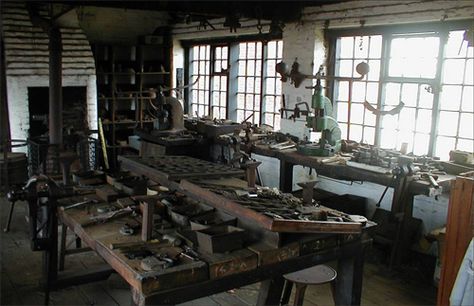 Locksmith Workshop, Victorian Workshop, Black Country Museum, Black Country Living Museum, Blacksmith Shop, Living Museum, Air B And B, House Museum, Technical Drawing