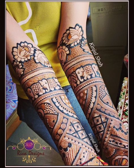 Hathi Design In Mehndi, Mehendi Course, Rajasthani Mehndi, Rajasthani Mehndi Designs, Simple Mehendi, Legs Mehndi, Mahendi Designs, Indian Mehndi Designs, Indian Mehndi