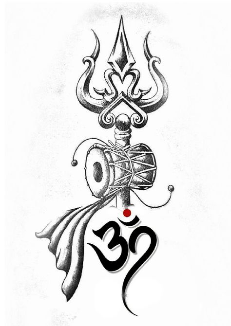 Trisula Tattoo Design, Trishul Tattoo Design, Murugan Images, Ganesha Art Illustration, Arm Tattoos Black, Hindu Tattoos, Trident Tattoo, Trishul Tattoo Designs, Trishul Tattoo