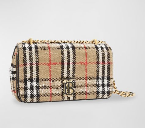 Burberry Lola small vintage check boucle shoulder bag Burberry, Shoulder Bag