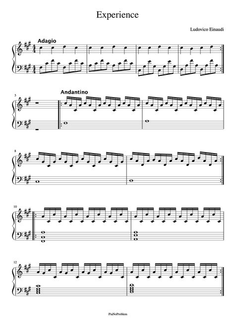 Download and print in PDF or MIDI free sheet music of Experience - Ludovico Einaudi,This is a classical piano pieces,If you need more free resources and teaching videos, please visit the website to download the video and print the piano score PDF. Experience Piano Sheet, Experience By Ludovico Einaudi, Experience Ludovico Einaudi, Beginner Piano Sheet Music, Beginner Piano Music, Piano Pieces, Free Piano Sheet Music, Ludovico Einaudi, Beginner Piano