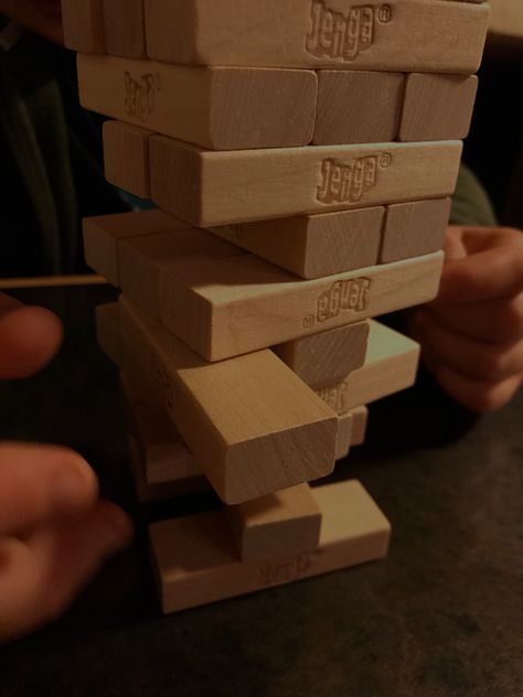 Jenga Game Aesthetic, Jenga Aesthetic, Fun Sleepover Games, Bored Games, Jenga Game, Pretty Movie, Sleepover Games, Some Good Quotes, Aesthetic Life