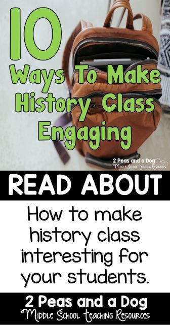 History class is much more than reading out of a textbook. Use these 10 tips to make your lessons engaging and relevant to your students from the 2 Peas and a Dog blog. Art History Worksheets, Pop Art History, Middle School Reading Activities, 8th Grade History, 7th Grade Social Studies, Social Studies Education, Middle School History, American History Lessons, History Worksheets