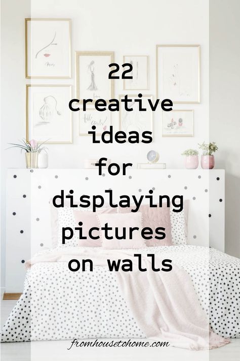 22 creative ideas for displaying pictures on walls Small Photo Frame Ideas, How To Put Pictures On Wall, Frame Arrangement On Wall, Frame Arrangements, Picture Frame Arrangements, Picture Wall Living Room, Displaying Pictures, Picture Walls, Gallery Wall Ideas