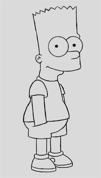 Animae Drawings, Simpsons Tattoo, Cute Easy Paintings, Simpsons Drawings, Character Design Sketches, Basic Drawing, Homer Simpson, Kids Club, Cat Tattoo